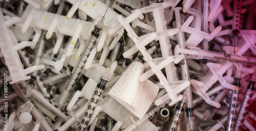 Dirty Syringes and Medical Waste photo