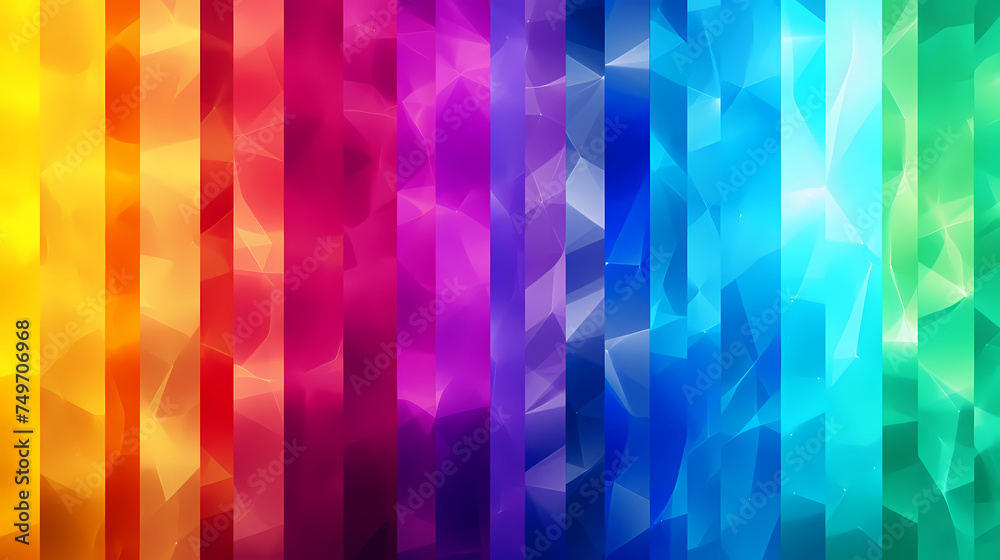 Fototapeta premium Abstract rainbow pattern unique multicolored background abstract geometric wallpaper