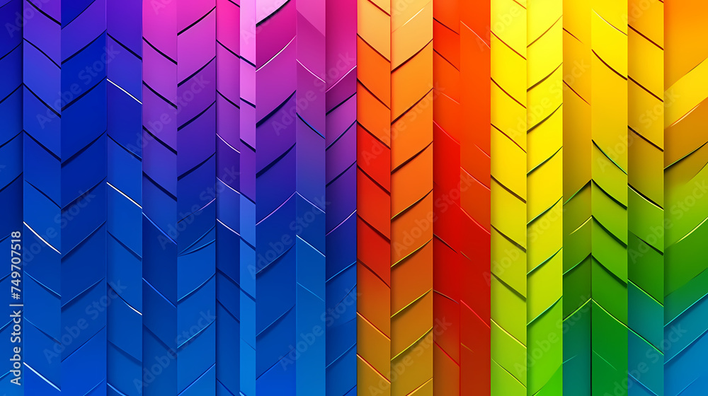 Fototapeta premium Abstract rainbow pattern unique multicolored background abstract geometric wallpaper
