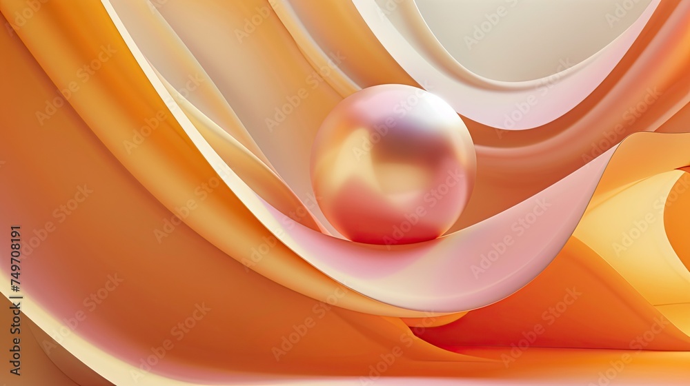 Fototapeta premium modern abstract wavy 3d background and wallpaper