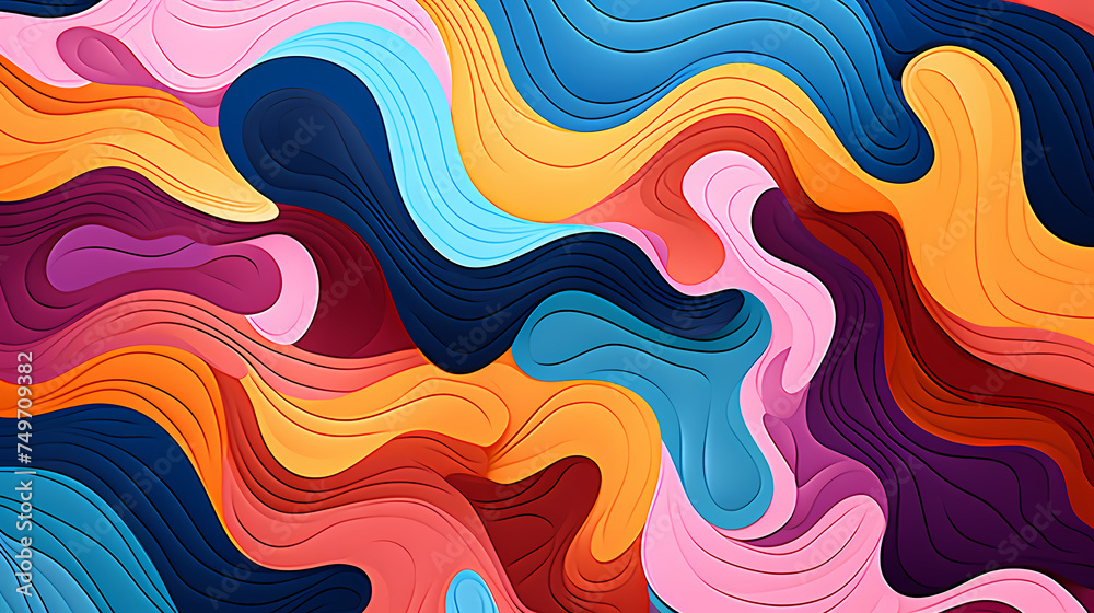 Fun colorful seamless pattern Fun colorful seamless pattern