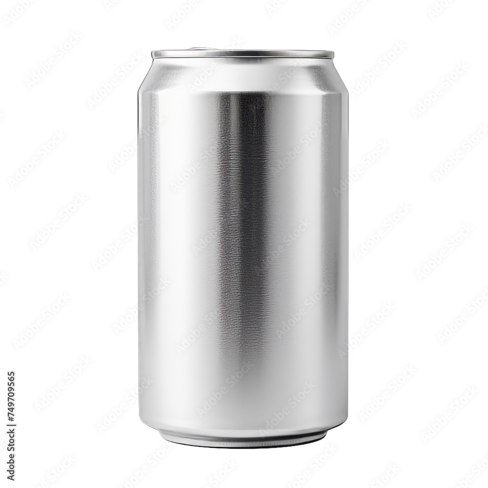 Blank aluminum can isolated on transparent background, png Blank aluminum can isolated on transparent background, png