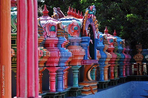 Nainativu Sri Nagapooshany Amman Temple is a colourful Hindu Kovil situated in Jaffna peninsula in Sri Lanka. It showcases the vibrant Hindu culture that exists in the Northern parts of the island. photo