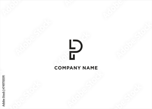 PL Logo Design Vector Template