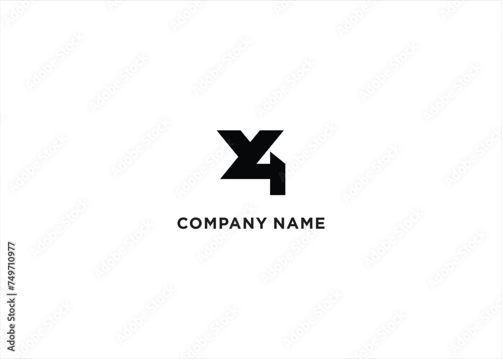 4y Logo Concept Design Vector Stock Vector 4y Logo Concept Design Vector Stock Vector