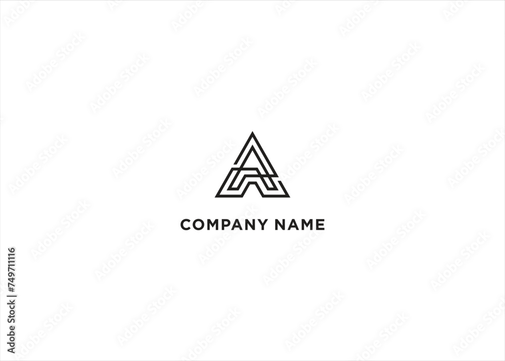 Simple modern letter A logo design Simple modern letter A logo design