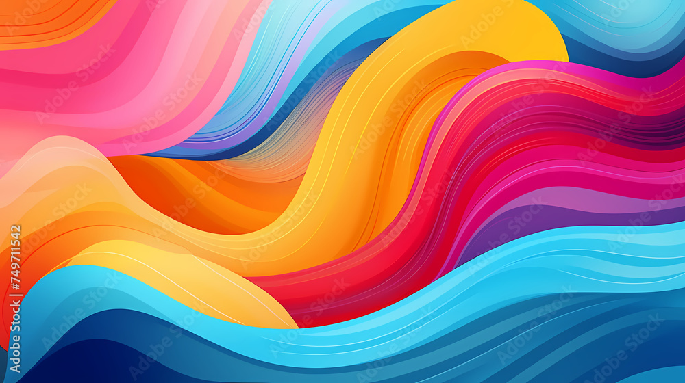 Fun colorful seamless pattern