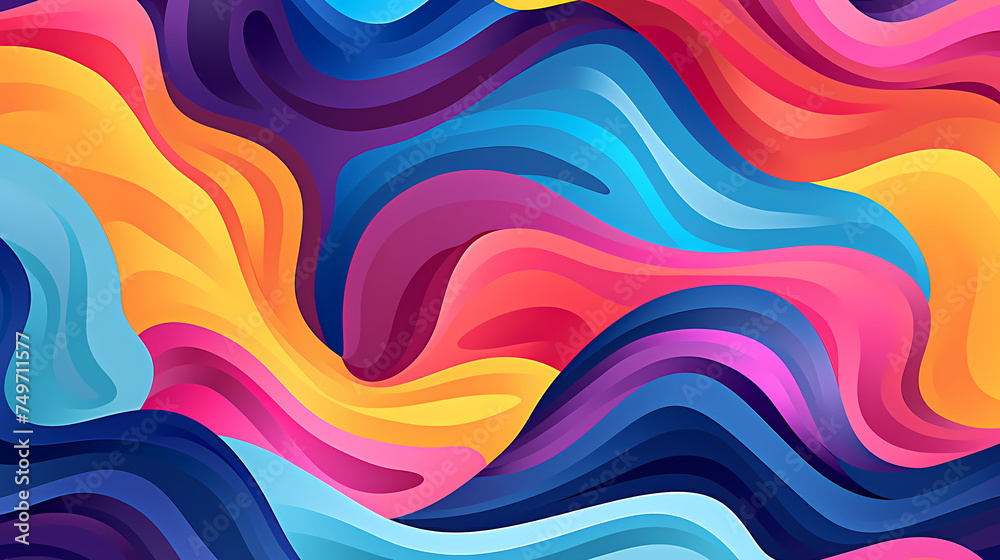 Fun colorful seamless pattern Fun colorful seamless pattern