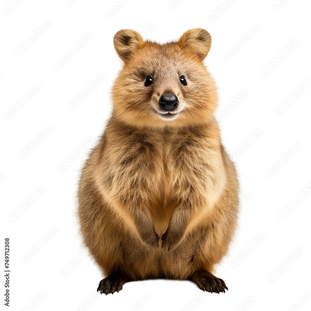 Beautiful Quokka isolated on white background Beautiful Quokka isolated on white background
