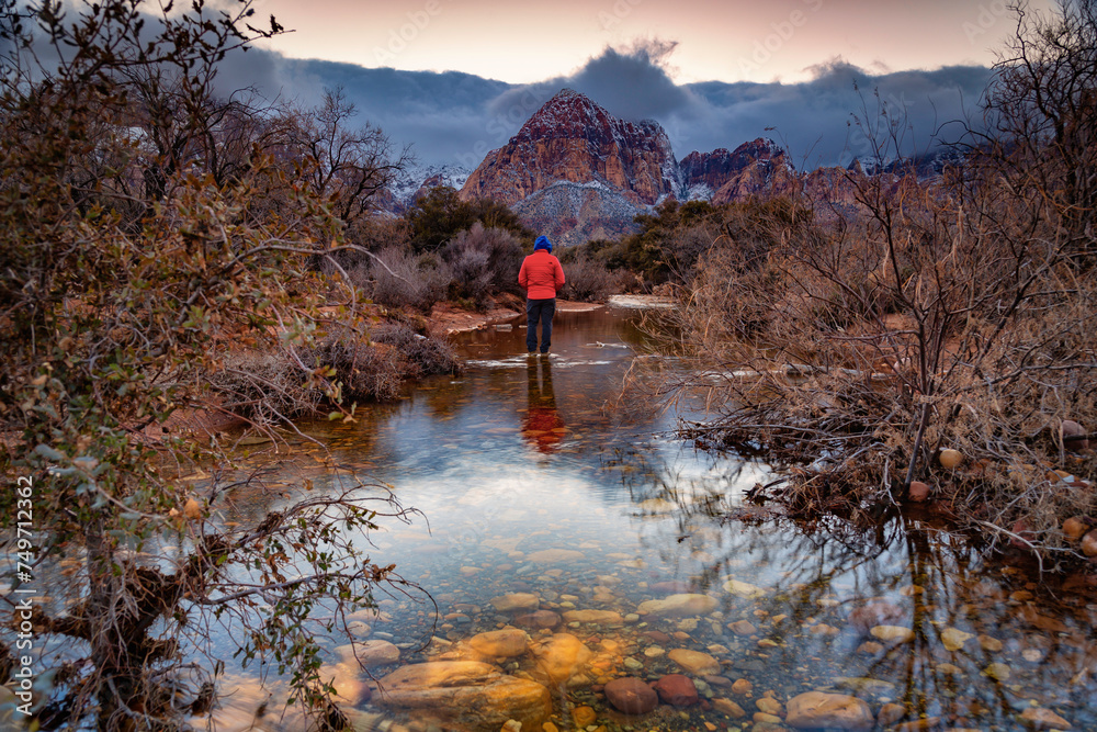 Las Vegas winter storm at Red Rock Canyon