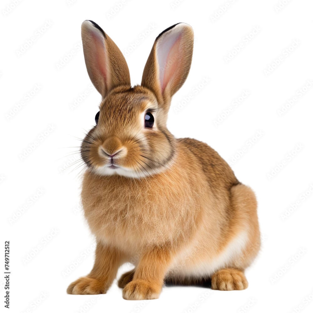 Beautiful Rabbit isolated on white background Beautiful Rabbit isolated on white background