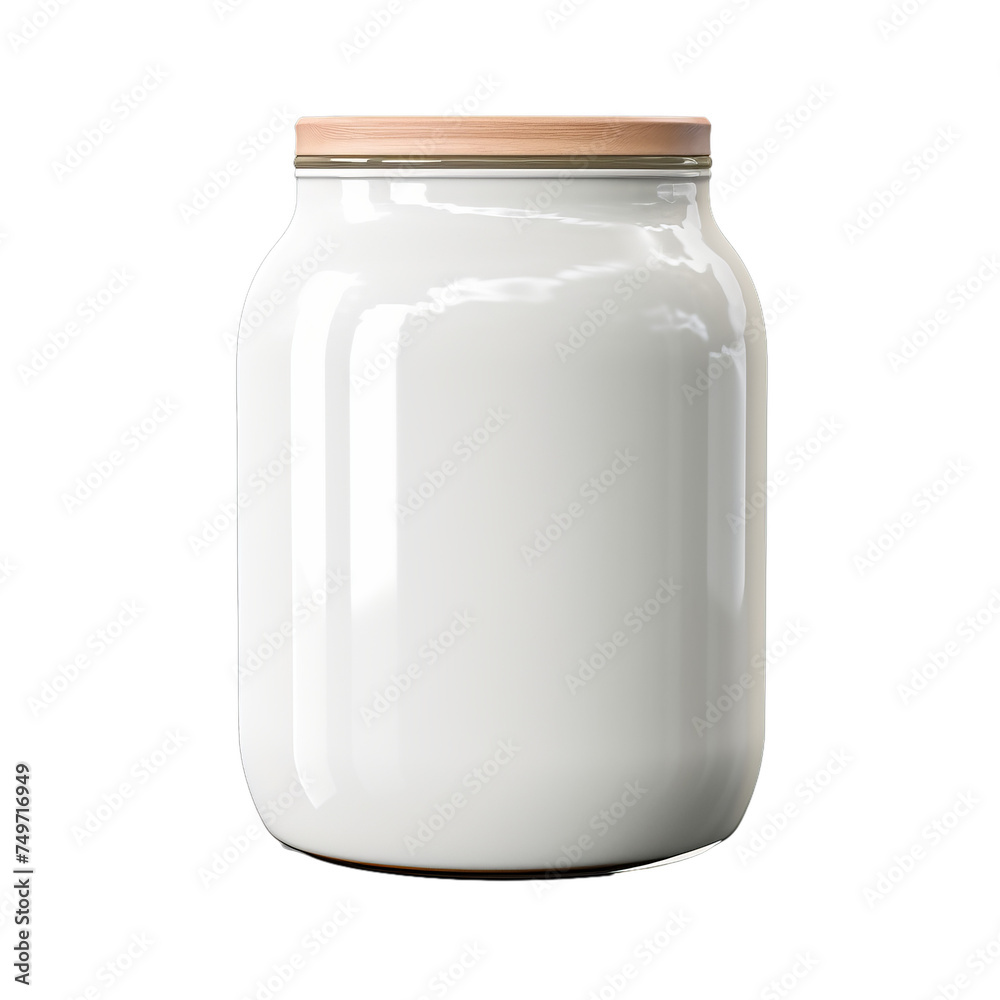 Blank ceramic jar isolated on transparent background, png Blank ceramic jar isolated on transparent background, png