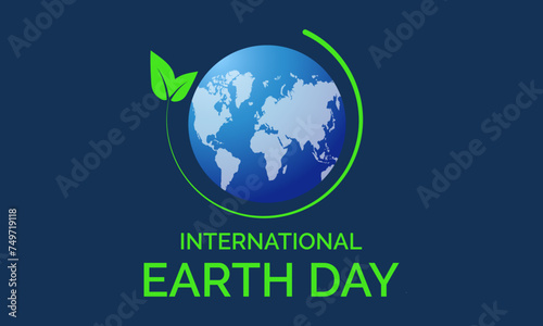 Earth Day Celebrated every year of April 22, Vector banner, flyer, poster and social medial template design.
