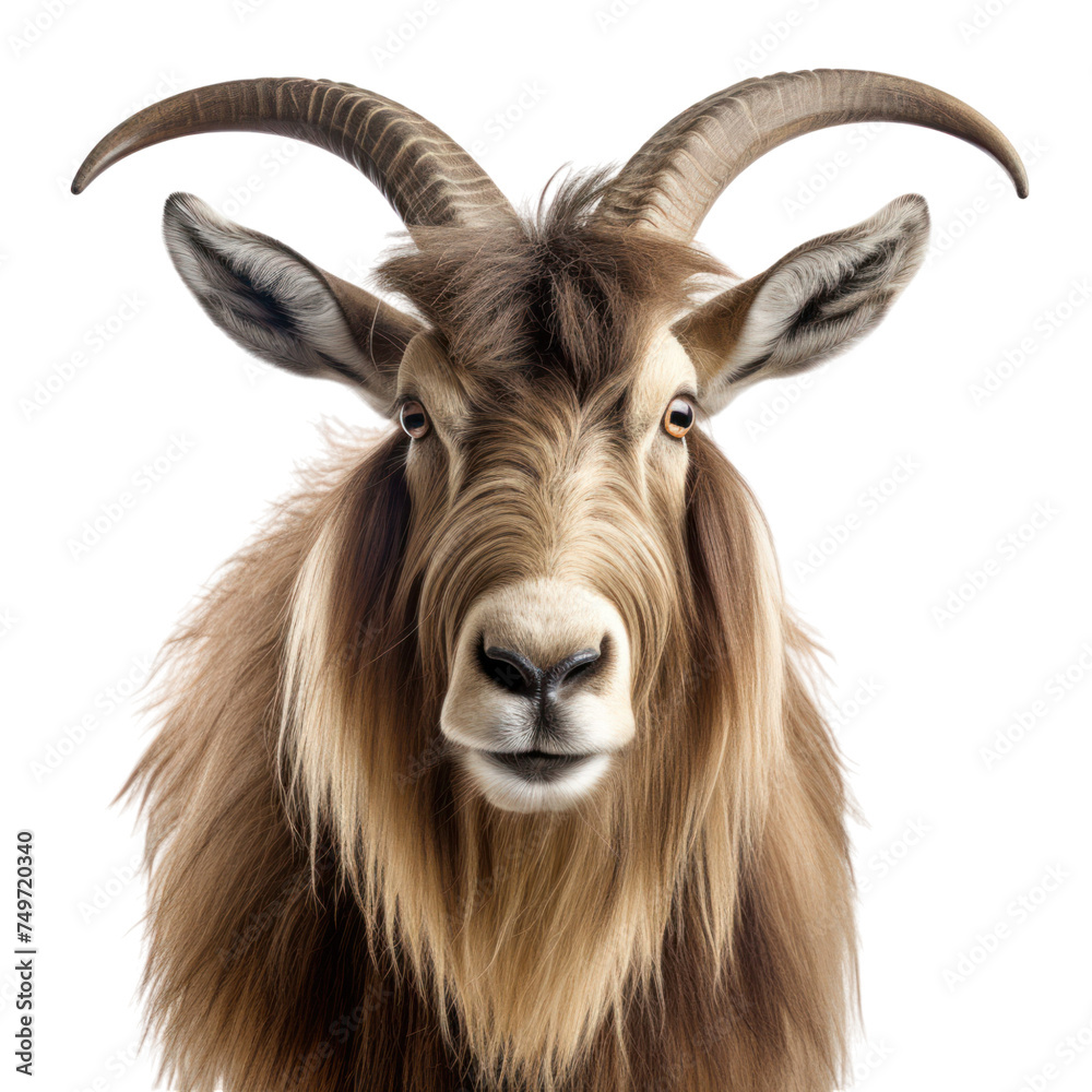 Markhor Isolated on transparent background