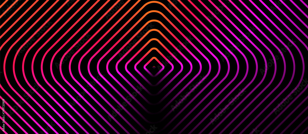 Abstract colorful repeating rectangle lines background. Modern minimal trendy shiny lines pattern. Pop art concept. Vector illustration
