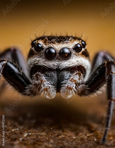 Curious Jumping Spider Close-Up