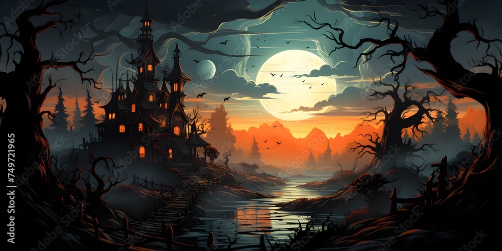 Halloween , Vector illustration