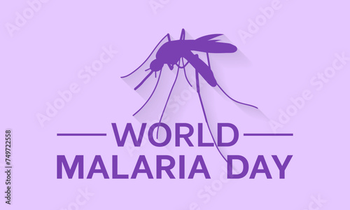 World Malaria Day Observed every year of April 25, Vector banner, flyer, poster and social medial template design.