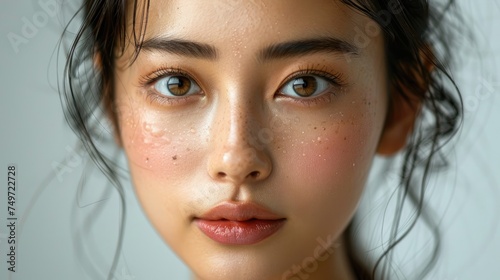 A stunning Asian woman. Generative Ai.