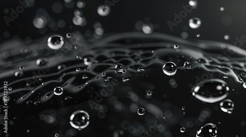 Circle water drops and circle bubbles For marketing and advertising companies.