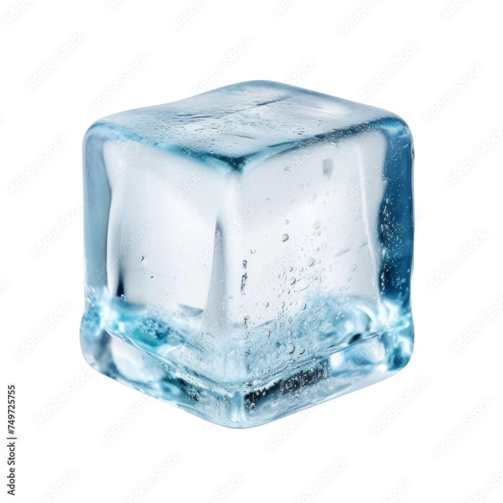 Ice cube isolated on transparent background. Ice cube isolated on transparent background.