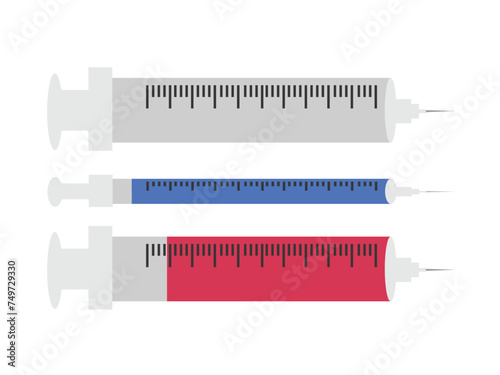 medical syringe vector