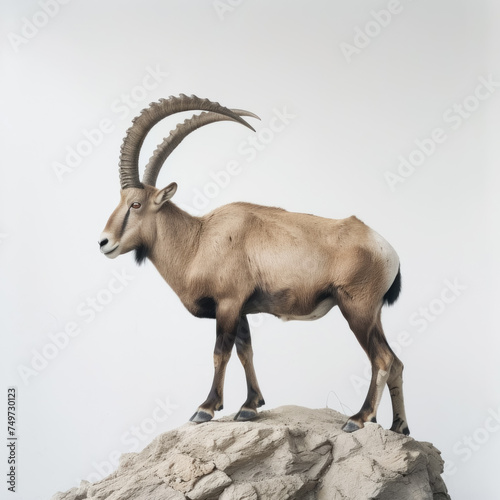 mountain goat on the rocks