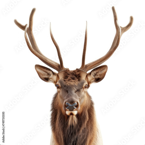 elk isolated on white background