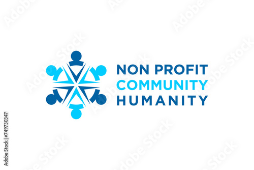 Logo design for non-profit companies and social charity fundraising communities.