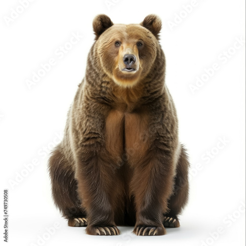 brown bear isolated on white © KirKam