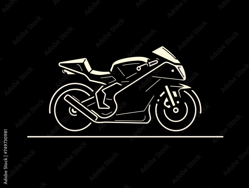 motorcycle on black background motorcycle on black background