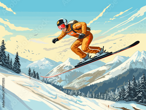snowboarder jumping in the air