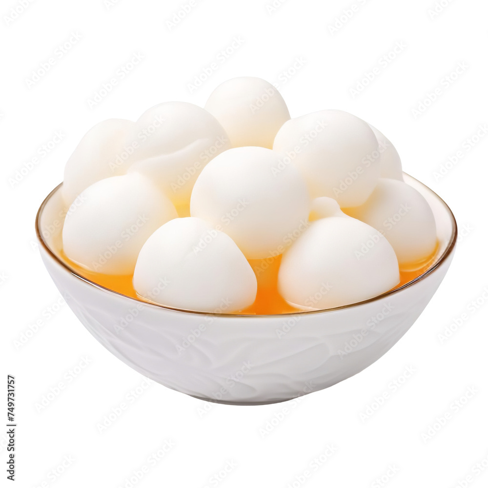 Yummy Tang Yuan isolated on white background Yummy Tang Yuan isolated on white background
