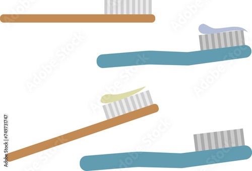 toothbrush and toothpaste