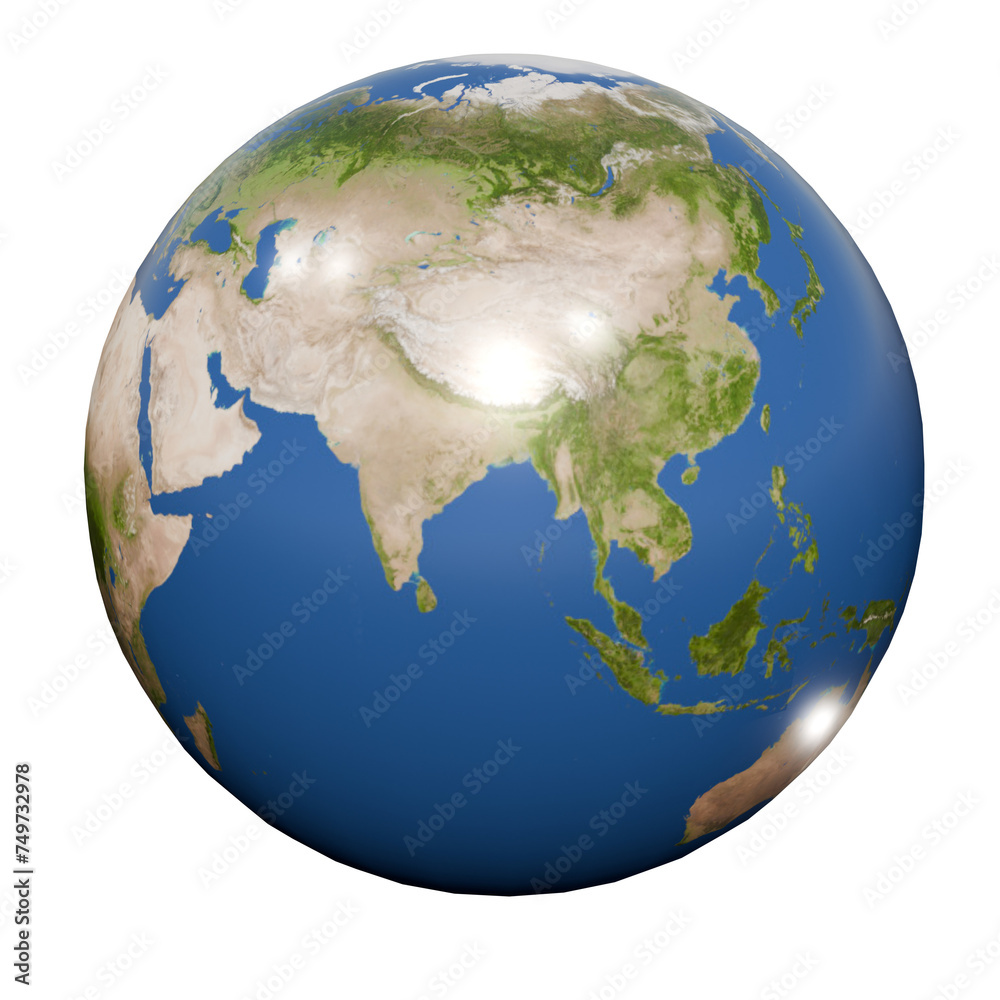 earth globe isolated 3d icon