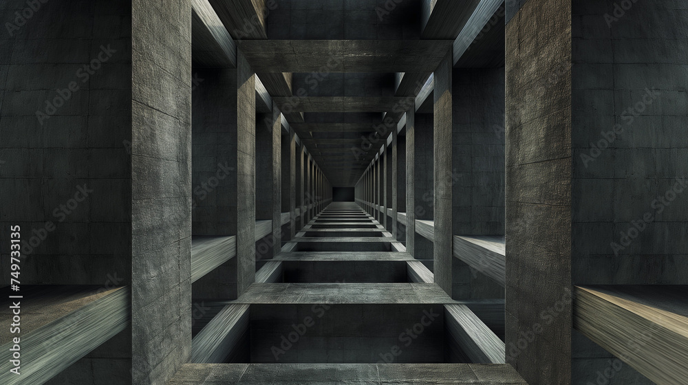 rectangle tunnel concept background rectangle tunnel concept background