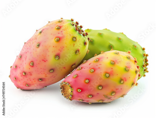 Prickly (cactus) Pear isolated on a white background