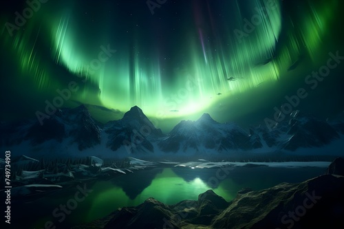 Solar Symphony: An awe-inspiring image of a solar eclipse or a stunning display of the Northern Lights, showcasing the wonders of the universe.