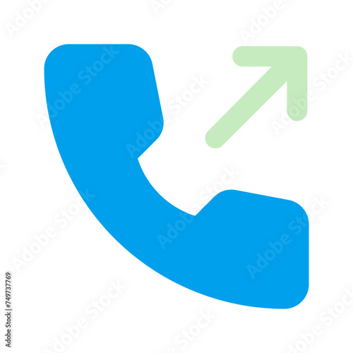 outgoing call Duo tone icon