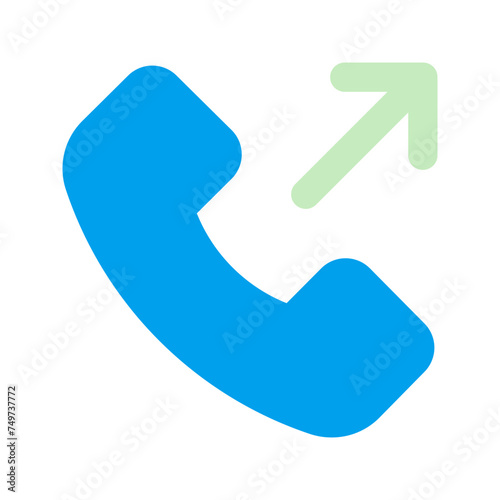 outgoing call Duo tone icon