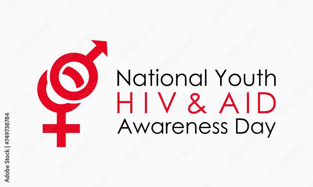 National Youth HIV & AIDS Awareness Day Observed every year of April 10, Vector banner, flyer, poster and social medial template design. National Youth HIV & AIDS Awareness Day Observed every year of April 10, Vector banner, flyer, poster and social medial template design.