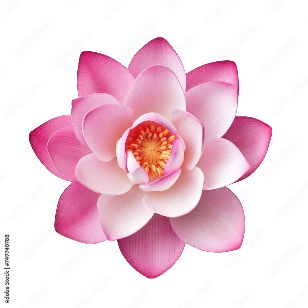 Fototapeta premium Create A High quality 1 fresh lotus pink flower