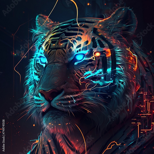 Magical electric tiger