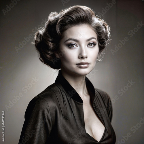 Vintage Crimson Charm: A Fiery Spirit in a Flirty Dress
Retro Radiance: Flame-Haired Rebel in a Swirling Skirt