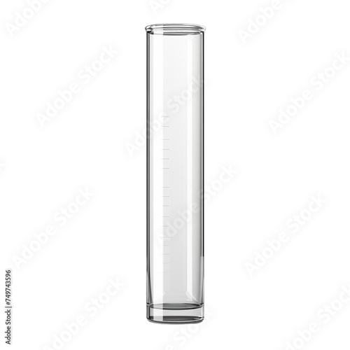Obraz na płótnie A blank glass test tube isolated on transparent background, png w salonie