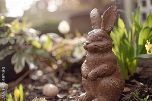 Easter bunny, chocolate photo