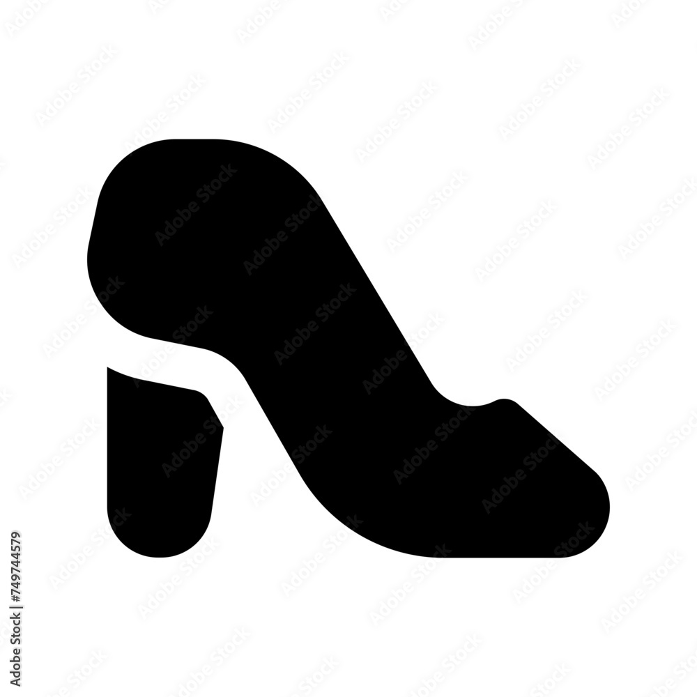 high heels glyph icon high heels glyph icon