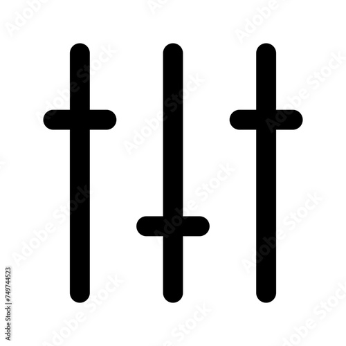 equalizer glyph icon