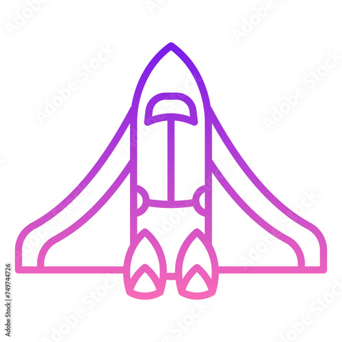 Spaceship Gradient Linear Style