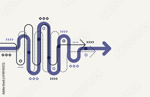 Abstract arrow direction. Technology background. High speed. Hi-tech